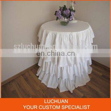 New Arrival Hot Wedding Decorative Ruffled Curly Willow Table Skirt photo-5