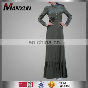 Latest Model Muslim Abaya Green Maxi Dress Evening Party Dress Popular In Middle East Gender Women