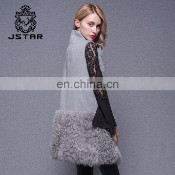 Long Vest Grey Color Classic Woolen Latest Coat Designs for Women photo-2