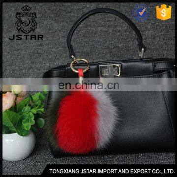 Stable Quality Key Chain Fox Pompoms Fur Pompom Keychain