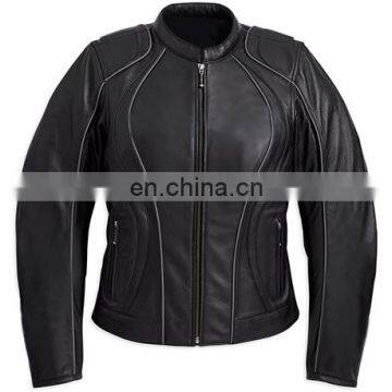 Women Leather Motorcycle Jacket