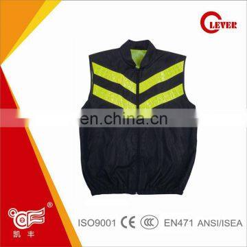 Hi Viz Reflective Jacket, Black cycle Jacket, KF-028