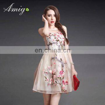 vestidos casual summer korean sleeveless chiffion women dress from bandung indonesia dress