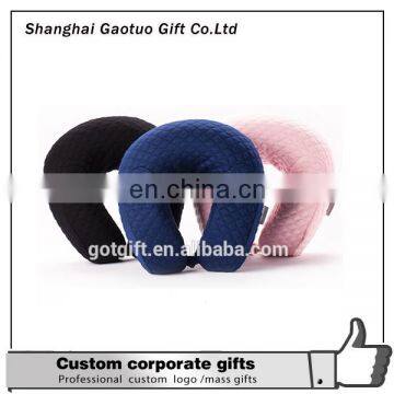 Factory High Quality Cotton Filled Adult Travel Pillow