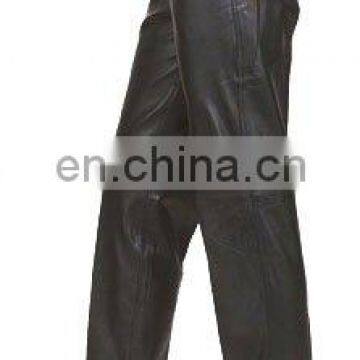 HMB-502A LEATHER WOMEN PANTS JEANS STYLE LADIES PANTS BLACK