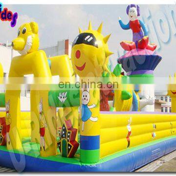 inflatable fun city combo games in outdoor