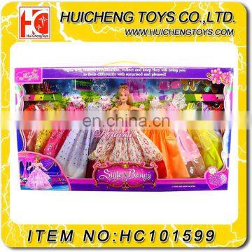 Shantou factory 2017 new baby doll dress up games for girls with clothes