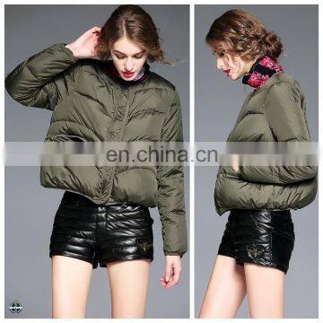 T-WJ515 Women 90% Down 10% Feather Wholesale Clothing Supplier Bomber Jacket