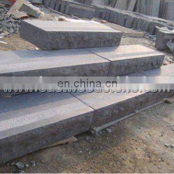 blue limestone steps with rock edges