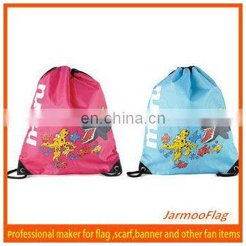 student custom nylon drawstring backpack