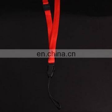 High quality blank red lanyard with black buckle