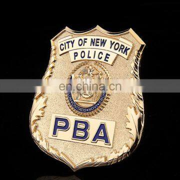 zinc alloy metal badge with 3D custom made logo/metal plate/in shape of logo