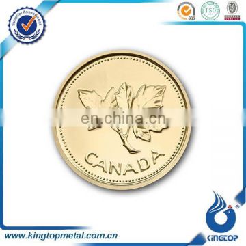 metal coin,souvenir maple leaf replica coin