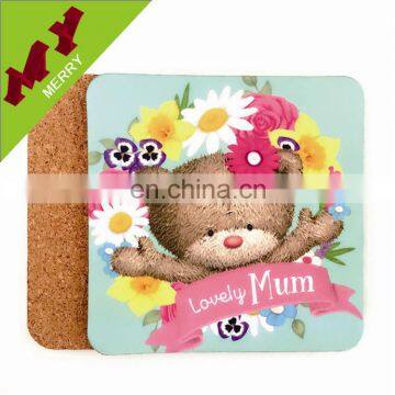 Guangzhou manufacturer custom paper wood coaster