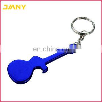 Custom Logo Guitar Shaped Aluminum Bottle Opener keyring