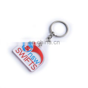 Custom printed transparent acrylic keychain, plastic keychain