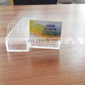 clear transparent pmma plexiglass acrylic oral contraceptive medicine rack