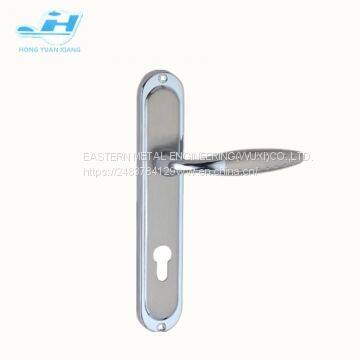 SN zinc allow lever handle mortise lock door handle with cylinder hole used in wooden door or bathroom