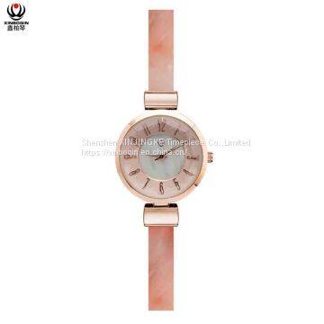 XINBOQIN Supplier Custom Brand Luxury LOGO Woman Fashion Elegant Quartz Acetate Watch photo-2