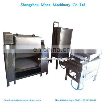 Quail egg boiling peeling shelling production line, automatic Bird  egg peeler machine