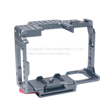 WARAXE CAMERA QUICK RELEASE CAGE FOR SONY A7 & A7S & A7R & A7R II & A7S II (GREY) 2720 photo-3