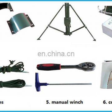 4 and 5 Meter Height Electric Retractable Masts for Security Cameras