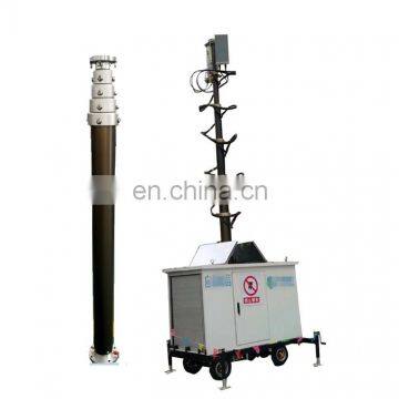 10m 200kg Payload Heavy Duty Pneumatic Non-locking Telescopic Mast for Communications and Surveillance