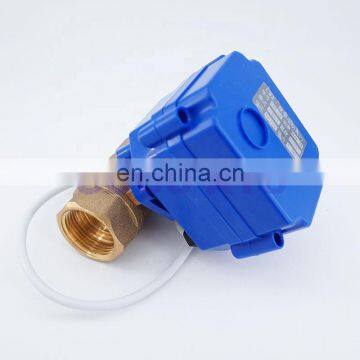 3/4" DN20 5V DC Brass Motorized Ball Valve,2 way Electrical MINI Ball Valve CR-03 Wires electric automatic valve