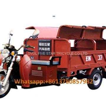 gasoline tricycle cargo loader lovol three wheeler WASTE MANAGEMENT 3 CBM