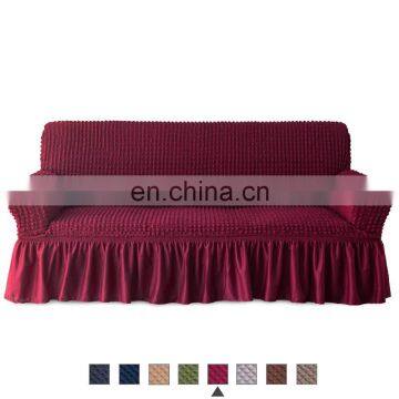 Slipcover 1 Piece Easy Fitted Sofa Couch Cover High Stretchable Durable Furniture Protector with Skirt