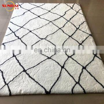 super soft moroccan style area micro fiber shaggy carpet