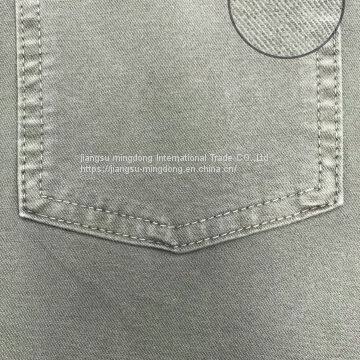 75.2%Cotton 19%Rayon 5.8%Spandex Bi-stretch Peached Twill Fabric photo-2