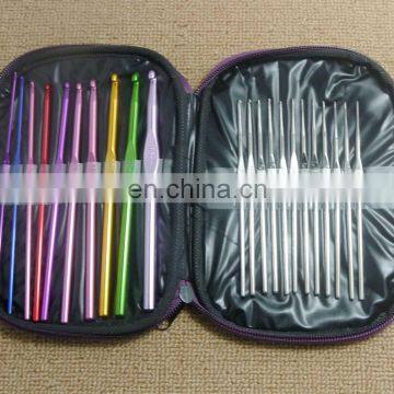 Knitting Tool Sweater Needle Metal Crochet Stainless Steel Aluminum Alloy Crochet Hooks Set With 22pcs Each Set photo-3