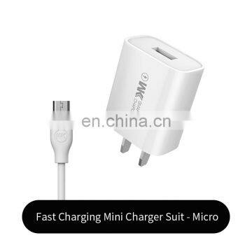 3C Certified Quick Charging Power Mini Style USB Port US Plug Charger With Data Cable USB-Lightning / Micro / Type C photo-5