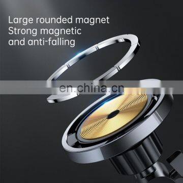 OEM Cargadores 15W Fast Charging Air Vent Car Phone Holder Mount Magnet Magnetic Wireless Charger for IPhone 12 photo-5
