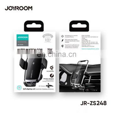 Joyroom ZS248 FCC CE ROHS QI 15W Wireless Fast Charging Automatic Sensor Car Phone Holder photo-3