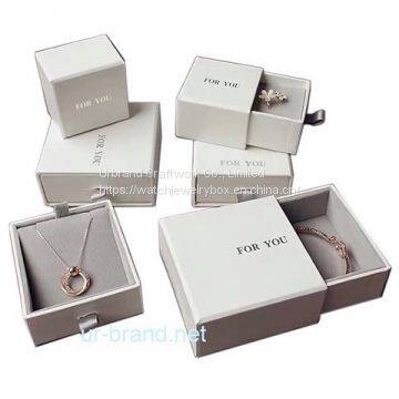 New Product Custom Logo Cardboard Gift Packaging Drawer Type Jewelry Paper Gift Box