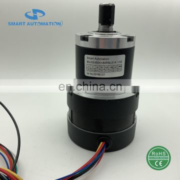 80mm  high torque brushless dc gear motor rated 30Nm with 24 volt controller integrated