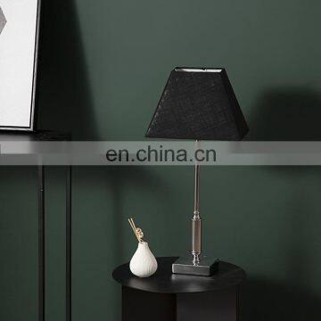 UK Hotel Family Luxury Decoration Creative Lampshade Design Metal Warm Energy-saving Table Lamp photo-3