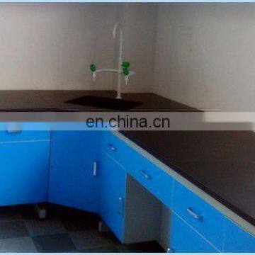 All Steel School Science Laboratory Wall Bench With Hanging Cupboard photo-3