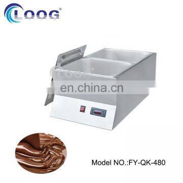 CE Approved Double Commercial Chocolate Melter Price Digital Chocolate Melting Machine photo-2