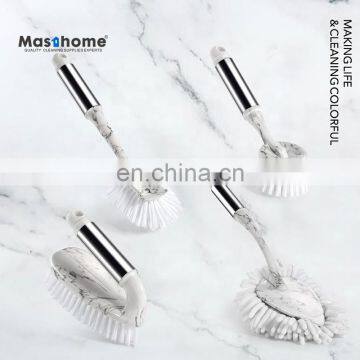 Masthome new design marble stainless steel dish brush cleaning for kitchen washing