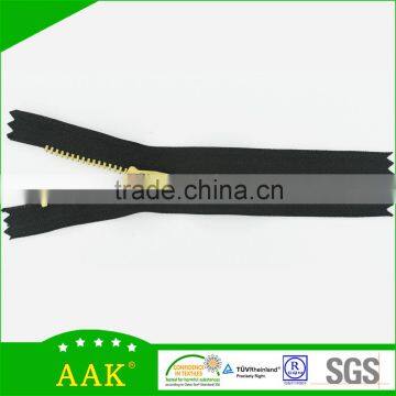 Continuous ordered 2015 product #3 y teeth brass closed end zipper