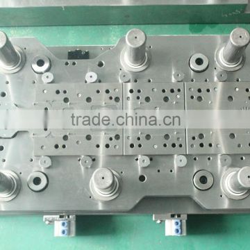 Progressive stamping mould for motor lamination core products