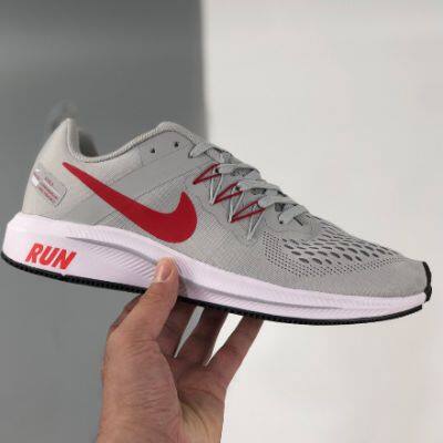 Nike Air Zoom Pegasus 15 Shoes in White/Black For Women Mens photo-4