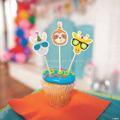 Party Decorative Animal Picks for Cupcake Toppers Kid Birthday Party photo-3