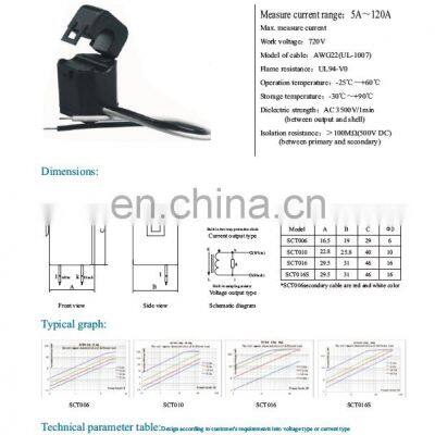 50A/50mA Flexible Current Transformer Split Core Current Transformer photo-5