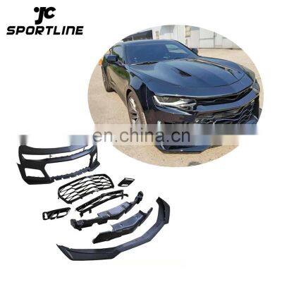 1LE Style PP Car Body Kits Front Bumper for Chevrolet Camaro 2017 with LED