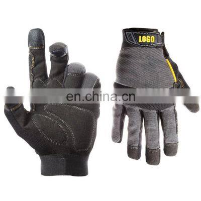 Popular factory price Microfiber synthetic leather daily OEM work gloves