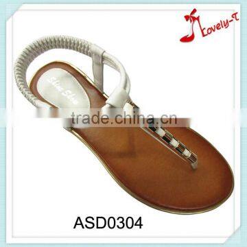 China wholesale fancy popular style women sandals 2016 flat high quality